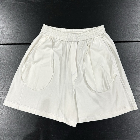 Vintage Marsh Landing White Cotton Athletic Shorts with Pockets & Drawstring - M - Picture 4 of 7